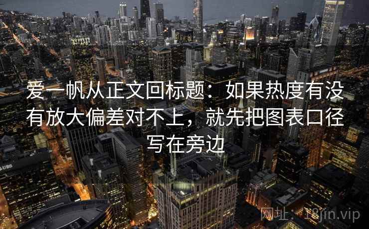 爱一帆从正文回标题：如果热度有没有放大偏差对不上，就先把图表口径写在旁边